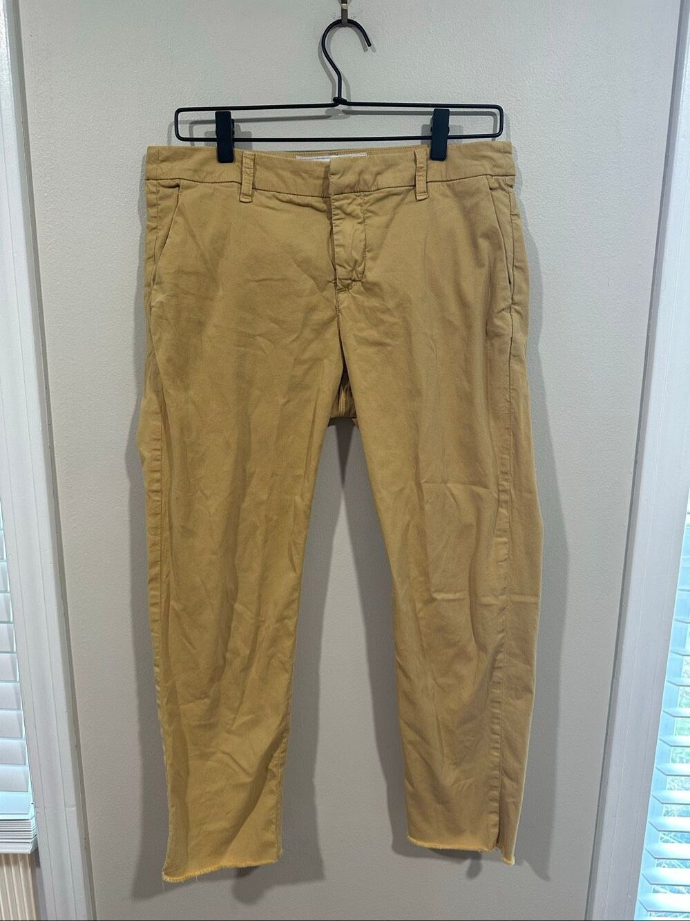 Frank & Eileen Wicklow Chino Yellow Pants Size 8